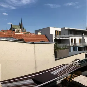 V Centru Mesta S Vyhledem Na Petra, A Parkovani Брно